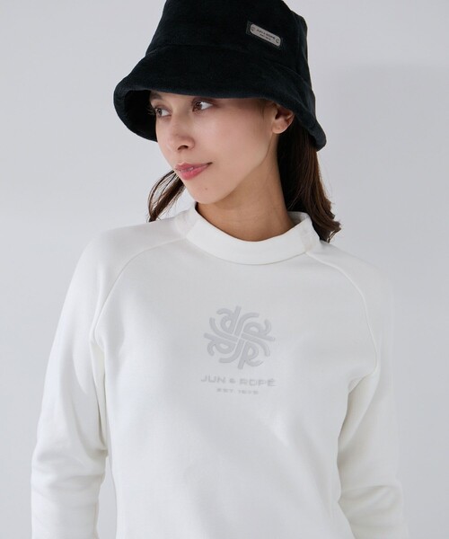 ジュン＆ロぺ（JUN&ROPE’）/ボンバーヒート長袖モックプルオーバー/保温 JUN&ROPE'（ジュンアンドロペ） tシャツ ボンバーヒート長袖モックプル