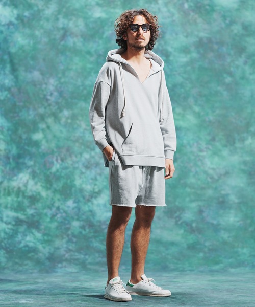 「Jih Nunc」 プルオーバーパーカー L ピンク メンズ_画像5