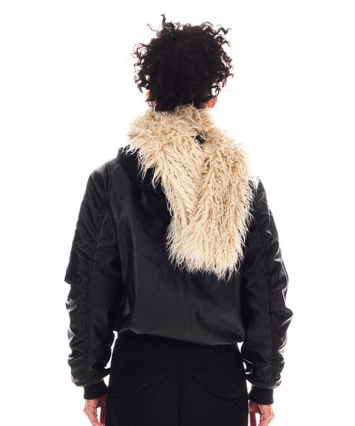 BEEDEN ma1 ma-1 OVER HOODED FAUX LEATHER MA-1 レディース 