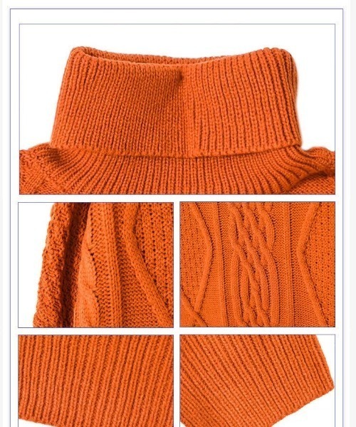 「FreeZone」 タートルネックニット F グリーン メンズ_画像3