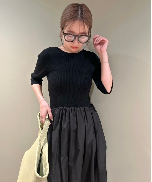 「emmi」 ドッキングワンピース 0 アイボリー レディース_画像3