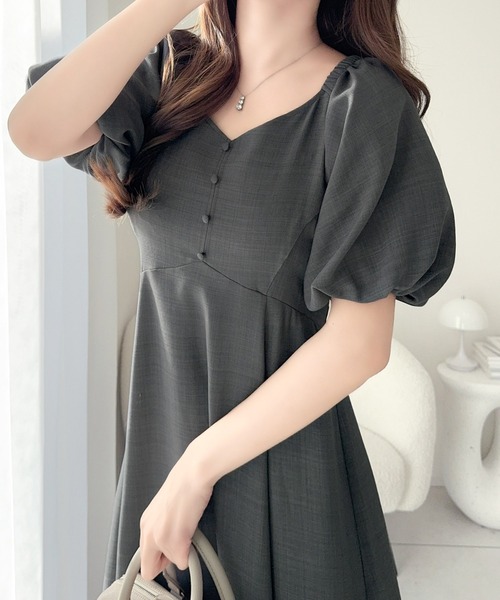 mily bilet パーティードレス ワンピース 夏 半袖 「mily bilet」大人 