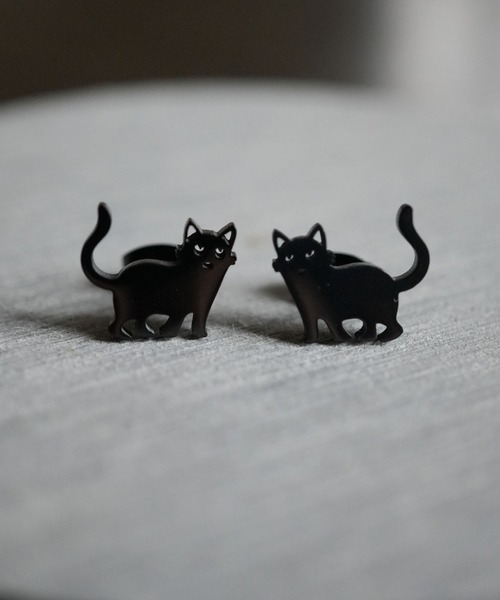 Port（ポート） ピアス 「 」 ねこシルエット ピアス レディース