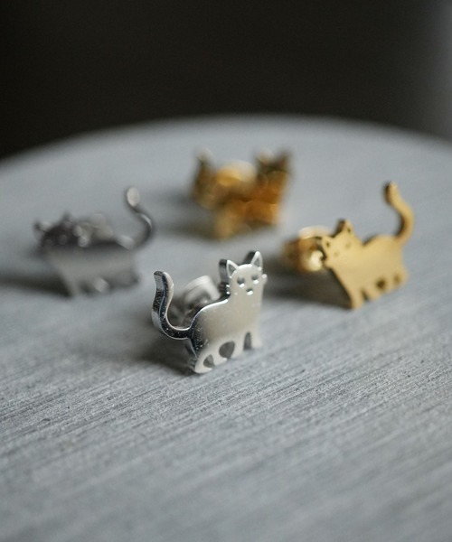 Port（ポート） ピアス 「 」 ねこシルエット ピアス レディース