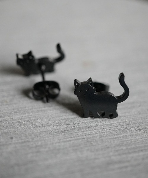 Port（ポート） ピアス 「 」 ねこシルエット ピアス レディース