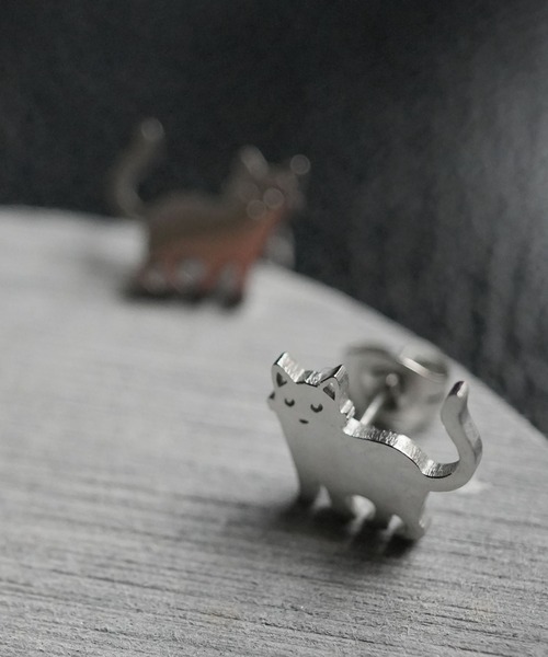 Port（ポート） ピアス 「 」 ねこシルエット ピアス レディース