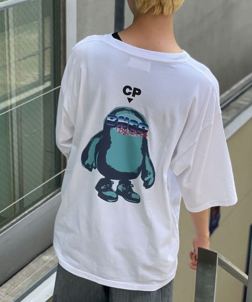 「CIAOPANIC」 半袖Tシャツ LARGE グレー レディース_画像4