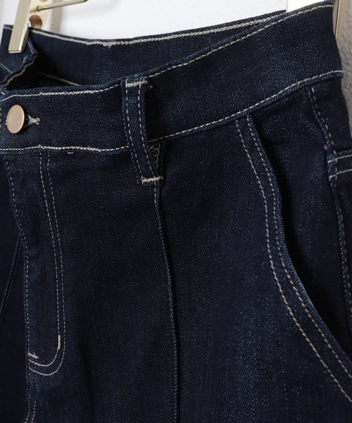 「evernavy」 デニムパンツ L インディゴブルー レディース_画像7