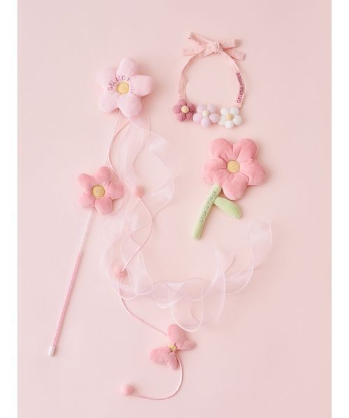 gelato pique（ジェラートピケ） 「CAT＆DOG」フラワーモチーフ