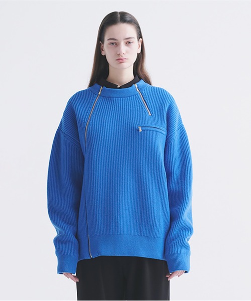 CULLNI/クルニ　長袖トップス CULLNI（クルニ） 長袖ニット 2 ブルー メンズ : ZOZOTOWN Yahoo!店