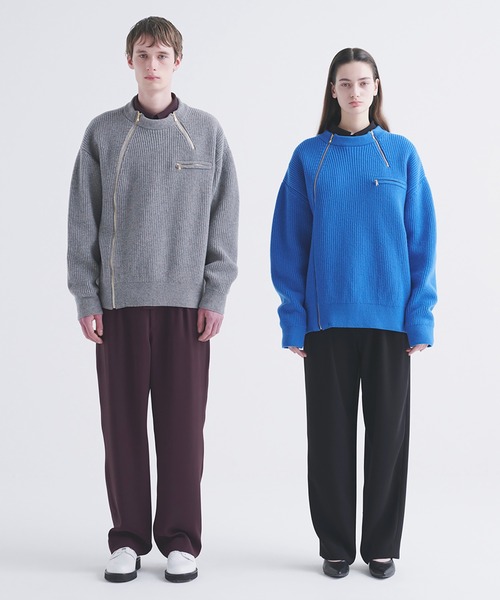 CULLNI（クルニ） 長袖ニット 2 ブルー メンズ : ZOZOTOWN Yahoo!店