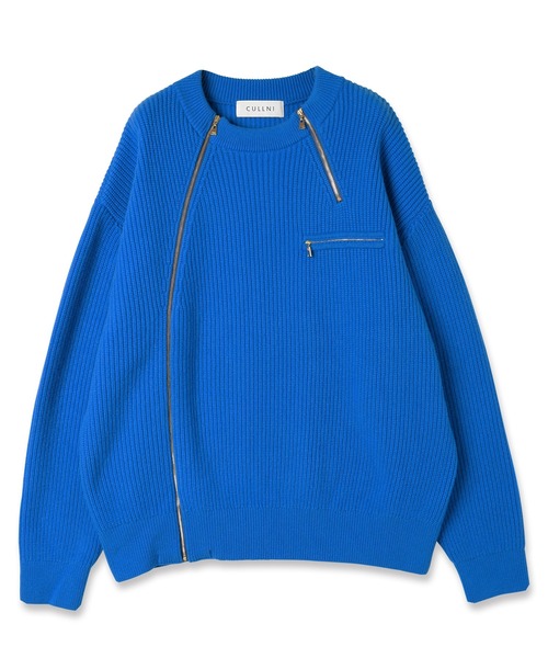 CULLNI（クルニ） 長袖ニット 2 ブルー メンズ : ZOZOTOWN Yahoo!店 
