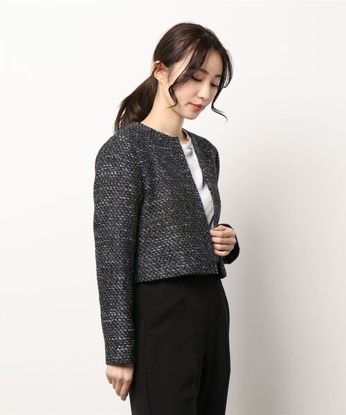 「kaene」 ジャケット 9号 ブラック レディース_画像2