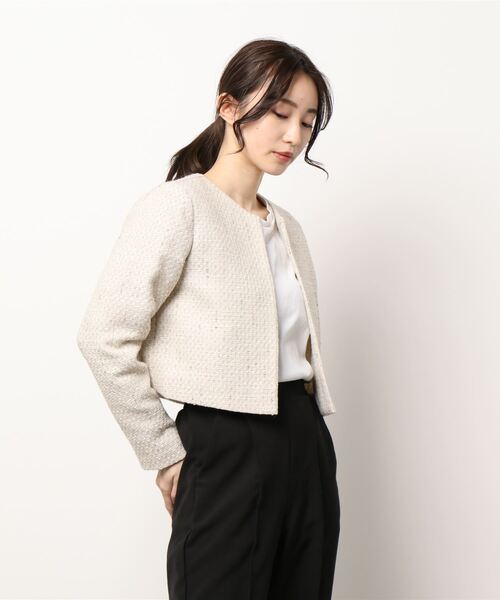 「kaene」 ジャケット 9号 ブラック レディース_画像5