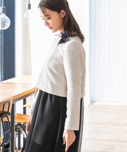 「kaene」 ジャケット 9号 ブラック レディース_画像7