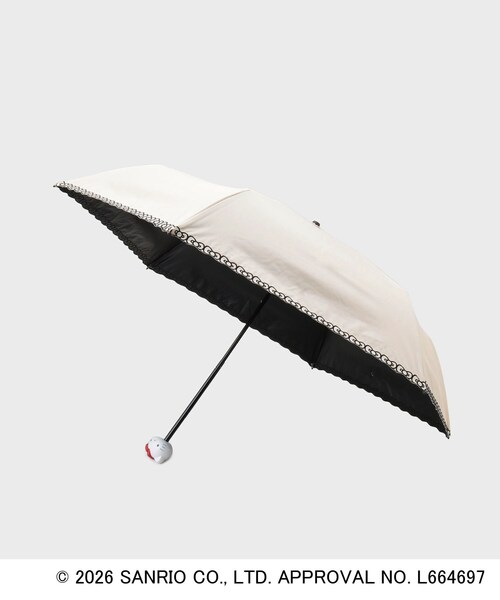 日傘 折りたたみ傘 「ハローキティ」晴雨兼用折りたたみ傘 レディース