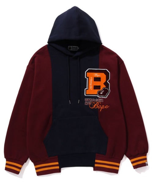 A BATHING APE ネイビー パーカー A BATHING APE（アベイシングエイプ） プルオーバーパーカー