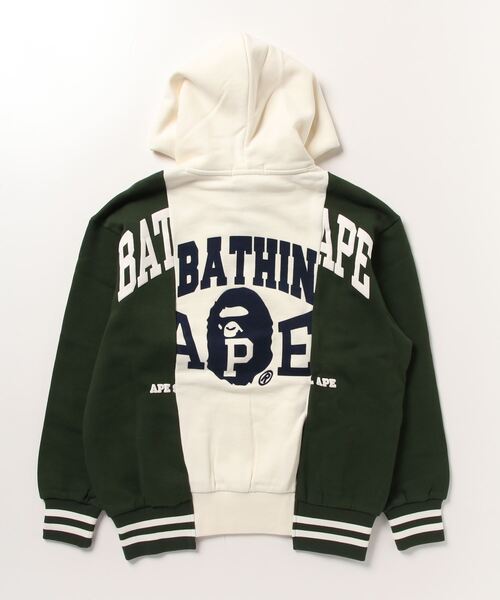 「A BATHING APE」 プルオーバーパーカー - ネイビー メンズの画像