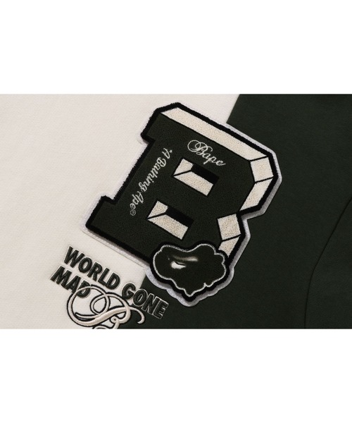 「A BATHING APE」 プルオーバーパーカー - ネイビー メンズの画像