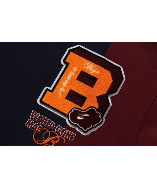 「A BATHING APE」 プルオーバーパーカー - ネイビー メンズの画像