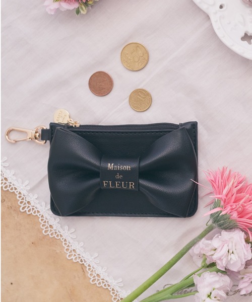 Maison de FLEUR（メゾンドフルール） コインケース FREE ブラック 