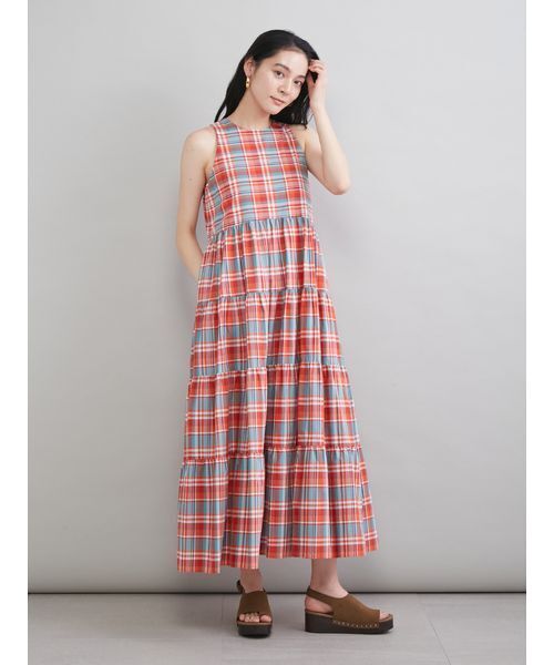 ワンピース アメスリティアードマキシワンピースの画像