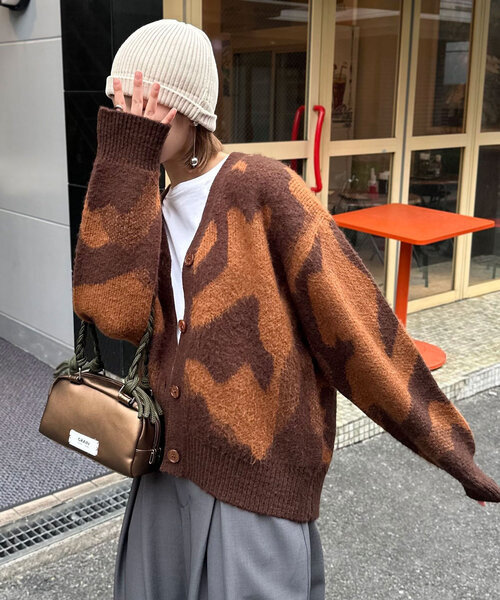 「CIAOPANIC」 ニットカーディガン ONE SIZE イエロー レディース_画像3