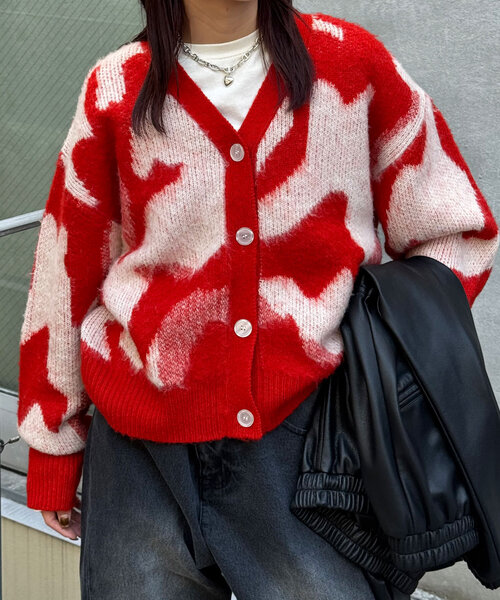 「CIAOPANIC」 ニットカーディガン ONE SIZE イエロー レディース_画像4