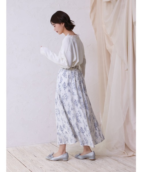 fifth（フィフス） ニット セーター 衿レースVネックプルオーバー
