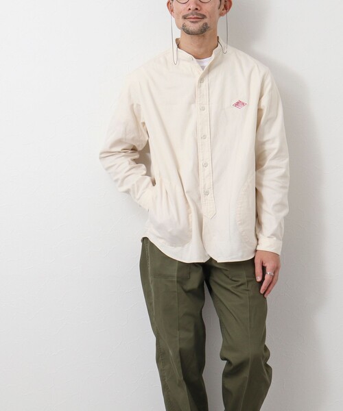 Danton（ダントン） 長袖シャツ 40 オフホワイト メンズ : ZOZOTOWN
