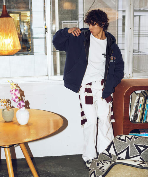 「Russell Athletic」 ジップアップパーカー X-LARGE モカ メンズの画像