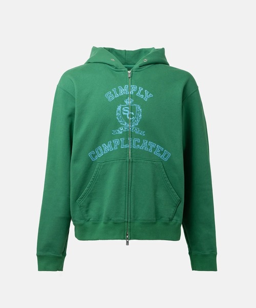 simply complicated ニットジップパーカー サイズ2 ワッフルニット ジップアップパーカー｜メンズファッション通販 MEN'S