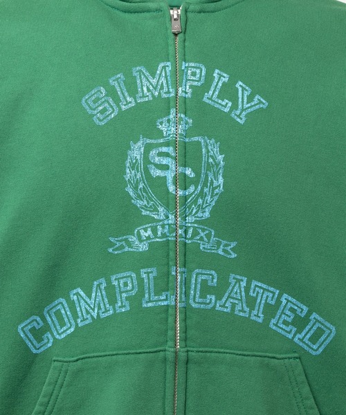 Simply Complicated ジップアップフーディー サイズ1 SimplyComplicated（シンプリーコンプリケイテッド） パーカー COLLEGE
