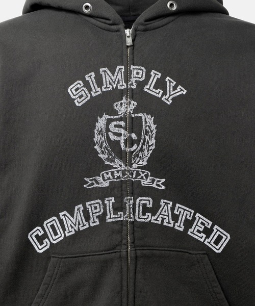 Simply Complicated ジップアップフーディー サイズ1 SimplyComplicated（シンプリーコンプリケイテッド） パーカー COLLEGE