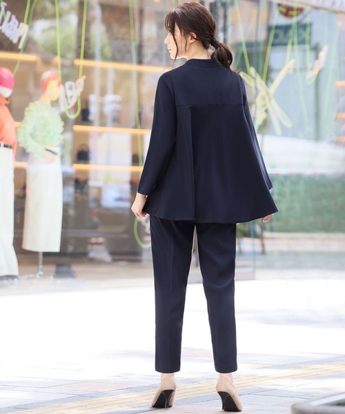 「Flolia」 セットアップジャージ L ネイビー レディース_画像6