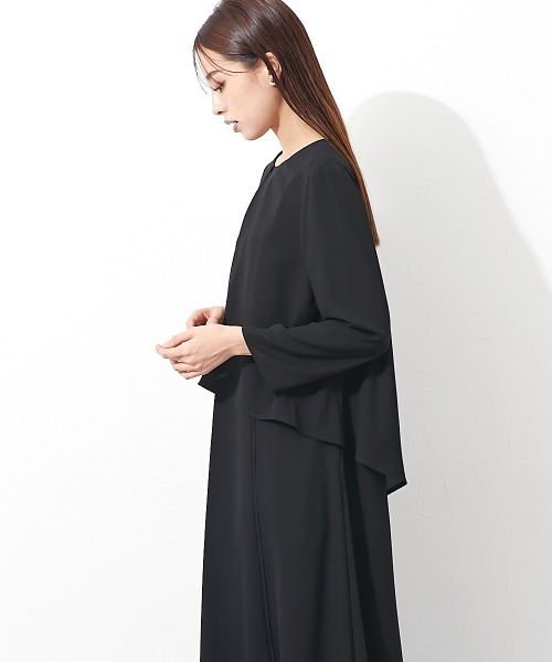 「Callarus Black Formal」 ノーカラージャケット M ブラック レディースの画像