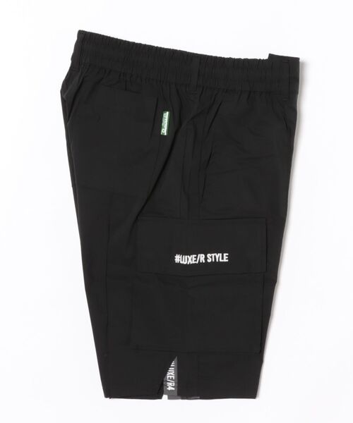 チノパン (RM)「LUXE/R GOLF」ストレッチ クロス サイドロゴ ショート ピンタック パンツ メンズ レディース_7