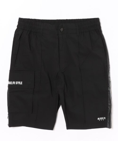 チノパン (RM)「LUXE/R GOLF」ストレッチ クロス サイドロゴ ショート ピンタック パンツ メンズ レディース_8