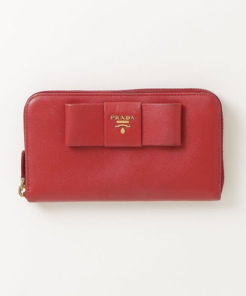 新品　プラダ 長財布 レディース PRADA レッド PRADA（プラダ） 財布 - レッド レディース : ZOZOTOWN Yahoo!店