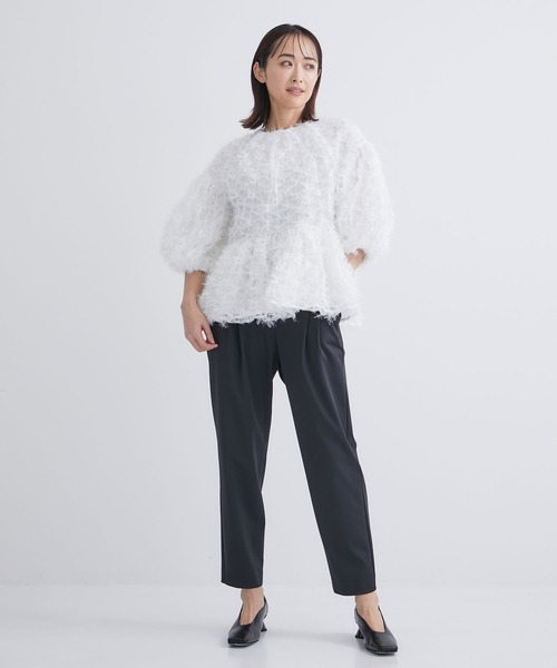 「TSURU by Mariko Oikawa」 半袖シャツ FREE ホワイト レディース_画像2