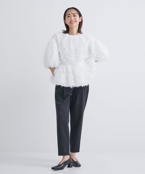 「TSURU by Mariko Oikawa」 半袖シャツ FREE ホワイト レディース_画像3