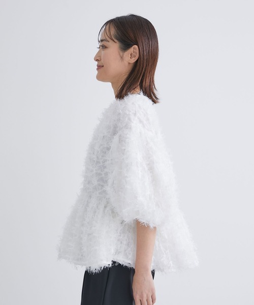 「TSURU by Mariko Oikawa」 半袖シャツ FREE ホワイト レディース_画像4