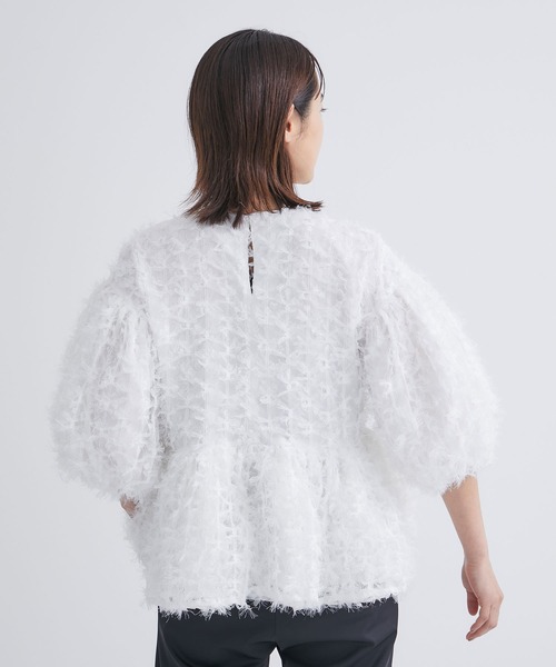 「TSURU by Mariko Oikawa」 半袖シャツ FREE ホワイト レディース_画像5
