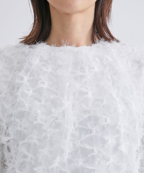 「TSURU by Mariko Oikawa」 半袖シャツ FREE ホワイト レディース_画像7