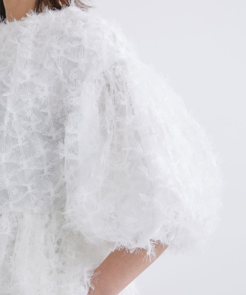 「TSURU by Mariko Oikawa」 半袖シャツ FREE ホワイト レディース_画像8