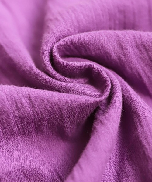 「antiqua」 7分袖ブラウス ONESIZE ブルー レディース_画像4