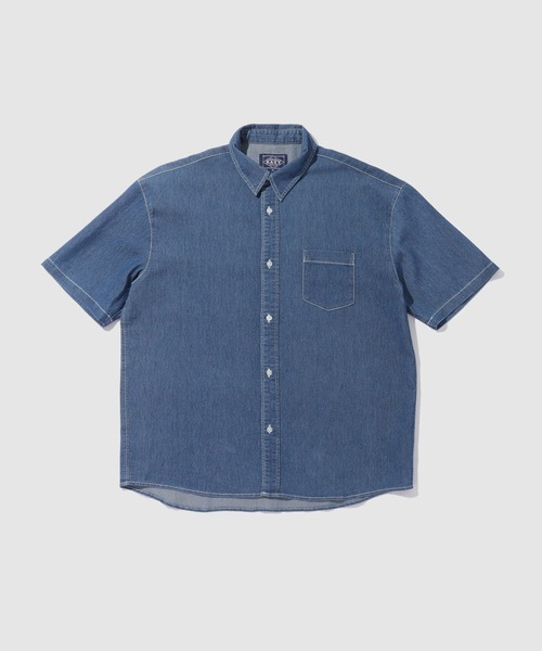 NAVY シャツ 半袖 「NAVY / ネイビー」 ブリーズデニム 半袖レギュラー