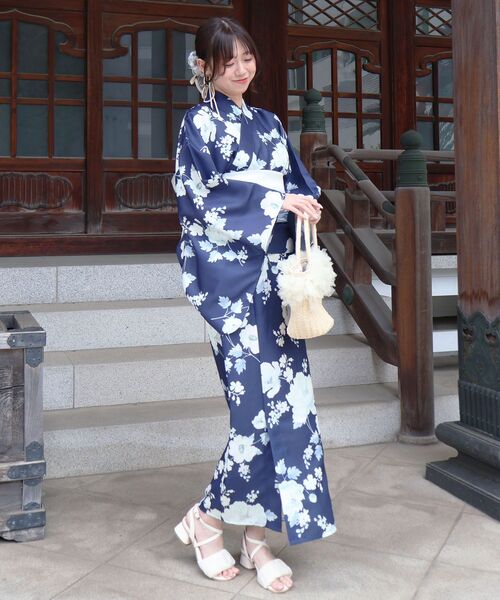 浴衣 ワンピでも着れる2WAY浴衣 レディースの画像