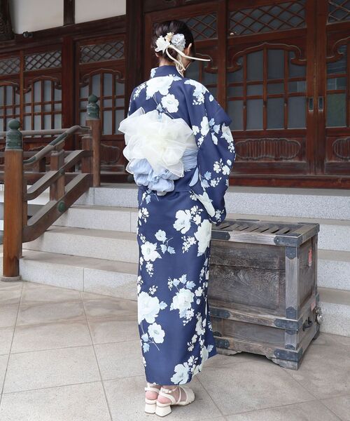 浴衣 ワンピでも着れる2WAY浴衣 レディースの画像