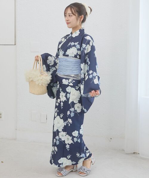 浴衣 ワンピでも着れる2WAY浴衣 レディースの画像